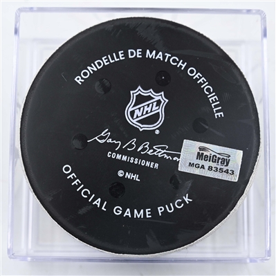 Dougie Hamilton - New Jersey Devils - Goal Puck - January 22, 2025 vs. Boston Bruins (Devils Logo)