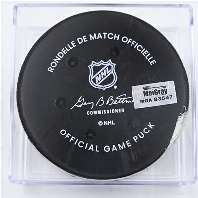 Dougie Hamilton - New Jersey Devils - Goal Puck - January 18, 2025 vs. Philadelphia Flyers (Devils Logo)