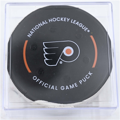 Dougie Hamilton - New Jersey Devils - Goal Puck - January 27, 2025 vs. Philadelphia Flyers (Flyers Logo)