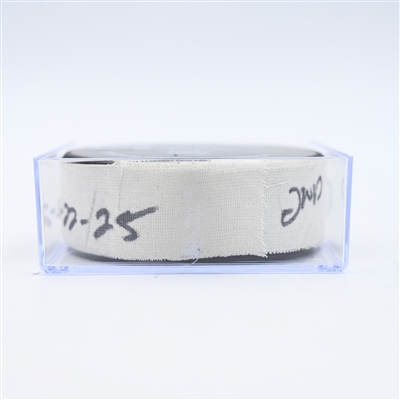 Thomas Harley - Dallas Stars - Goal Puck - February 22, 2025 vs. New Jersey Devils (Devils Logo)
