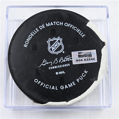 Garnet Hathaway - Philadelphia Flyers - Goal Puck - February 8, 2025 vs. Pittsburgh Penguins (Flyers Logo)