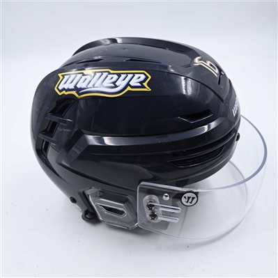 Brandon Hawkins - Toledo Walleye - Team-Issued Navy, Warrior Helmet - 2025 Warrior/ECHL Hockey Heritage Classic - Autographed