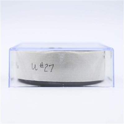Barrett Hayton - Utah Hockey Club - Goal Puck - January 23, 2025 vs. Minnesota Wild (Wild Logo)