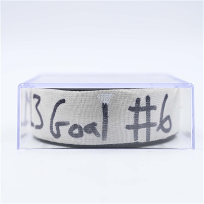 Nico Hischier - New Jersey Devils - Goal Puck - January 22, 2025 vs. Boston Bruins (Devils Logo)