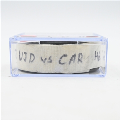 Nico Hischier - New Jersey Devils - Goal Puck - April 25, 2025 vs. Carolina Hurricanes - 2025 Stanley Cup Playoffs - Round 1, Game 3 (Devils Logo)