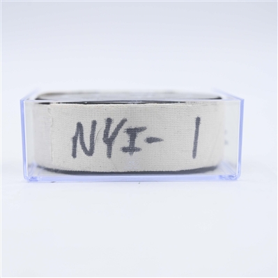 Simon Holmstrom - New York Islanders - Goal Puck - January 30, 2025 vs. Philadelphia Flyers (Flyers Logo)
