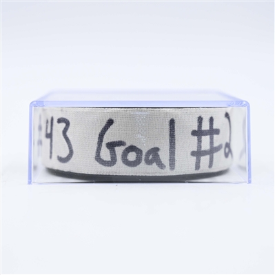 Luke Hughes - New Jersey Devils - Goal Puck - January 29, 2025 vs. Philadelphia Flyers (Devils Logo)