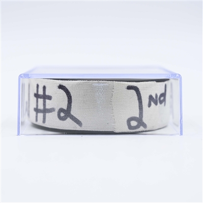 Luke Hughes - New Jersey Devils - Goal Puck - January 29, 2025 vs. Philadelphia Flyers (Devils Logo)