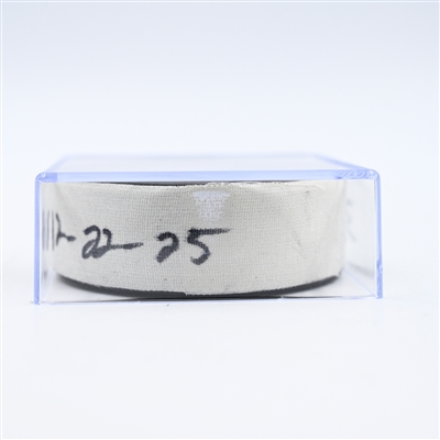 Jack Hughes - New Jersey Devils - Goal Puck - February 22, 2025 vs. Dallas Stars (Devils Logo)