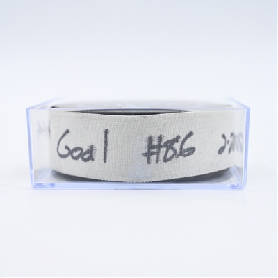 Jack Hughes - New Jersey Devils - Goal Puck - February 22, 2025 vs. Dallas Stars (Devils Logo)