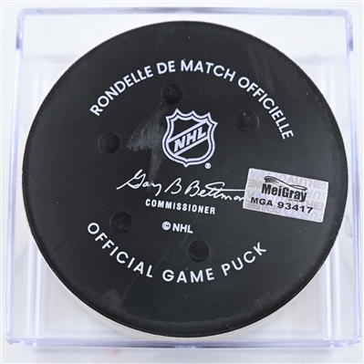 Alex Iafallo - Winnipeg Jets - Goal Puck - February 1, 2025 vs. Washington Capitals (Capitals' 50th Anniversary Logo)