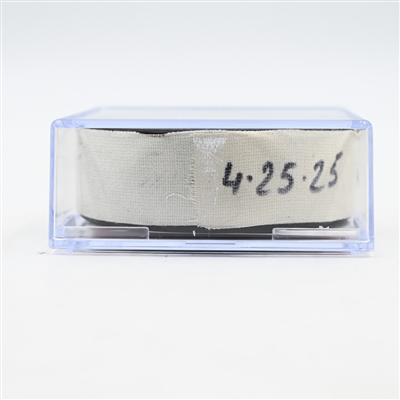Seth Jarvis - Carolina Hurricanes - Goal Puck - April 25, 2025 vs. New Jersey Devils - 2025 Stanley Cup Playoffs - Round 1, Game 3 (Devils Logo) 