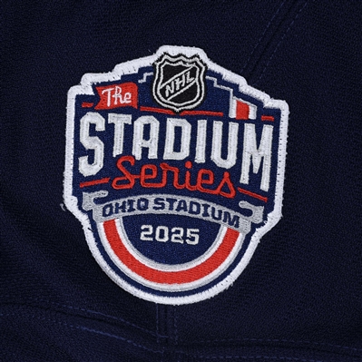 Kent Johnson - Navy Photo Shoot-Worn Jersey - 2025 Stadium Series