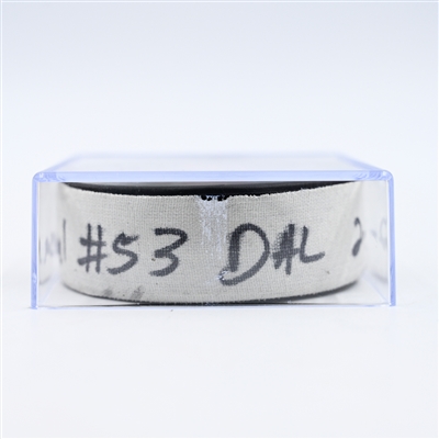 Wyatt Johnston - Dallas Stars - Goal Puck - February 22, 2025 vs. New Jersey Devils (Devils Logo)
