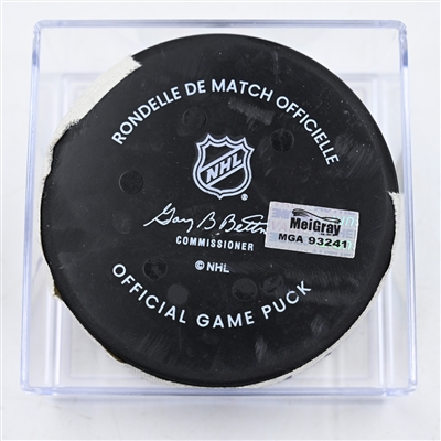 Erik Karlsson - Pittsburgh Penguins - Goal Puck - February 8, 2025 vs. Philadelphia Flyers (Flyers Logo)