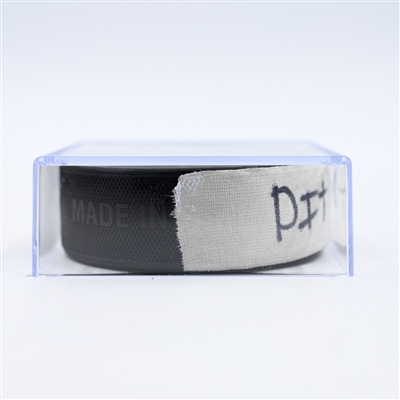 Erik Karlsson - Pittsburgh Penguins - Goal Puck - February 8, 2025 vs. Philadelphia Flyers (Flyers Logo)