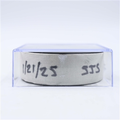 Luke Kunin - San Jose Sharks - Goal Puck - January 21, 2025 vs. Nashville Predators (Predators Logo)