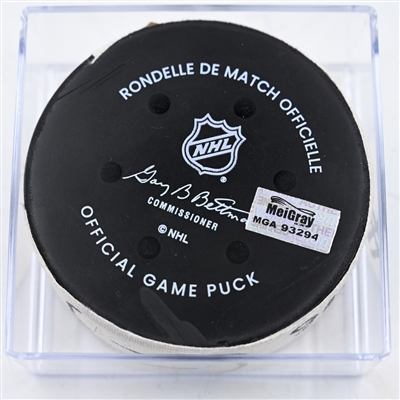 Andrei Kuzmenko - Philadelphia Flyers - Goal Puck - March 4, 2025 vs. Calgary Flames (Flyers Logo)