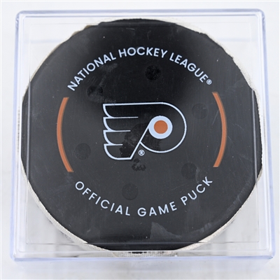 Andrei Kuzmenko - Philadelphia Flyers - Goal Puck - March 4, 2025 vs. Calgary Flames (Flyers Logo)