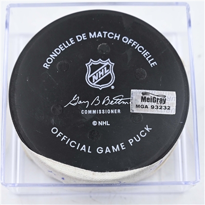 Scott Laughton - Philadelphia Flyers - Goal Puck - January 27, 2025 vs. New Jersey Devils (Flyers Logo)