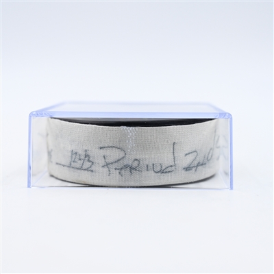 Anders Lee - New York Islanders - Goal Puck - February 8, 2025 vs. Minnesota Wild (Wild Logo)