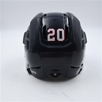 Kylor Wall - Kalamazoo Wings - Team-Issued Navy, Warrior Helmet - 2025 Warrior/ECHL Hockey Heritage Classic - Autographed