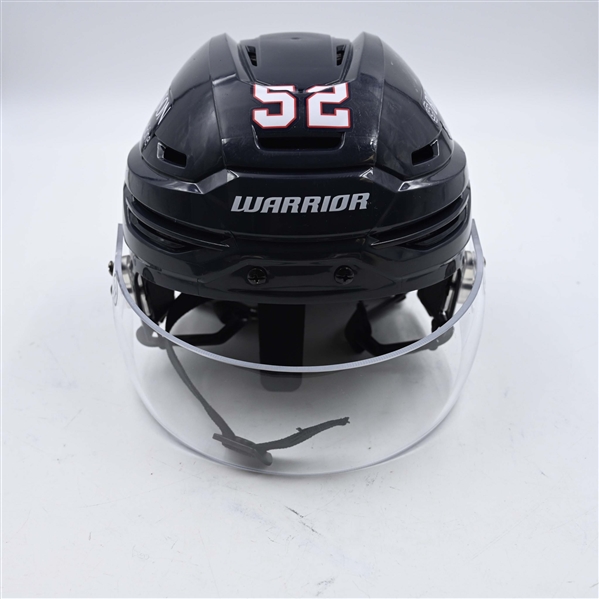 Phil Beaulieu - Kalamazoo Wings - Team-Issued Navy, Warrior Helmet - 2025 Warrior/ECHL Hockey Heritage Classic - Autographed