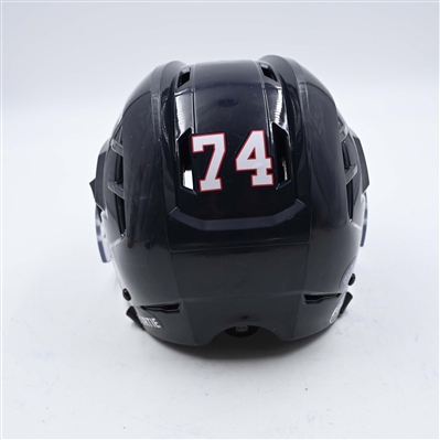 Blake Christensen - Kalamazoo Wings - Team-Issued Navy, Warrior Helmet - 2025 Warrior/ECHL Hockey Heritage Classic - Autographed