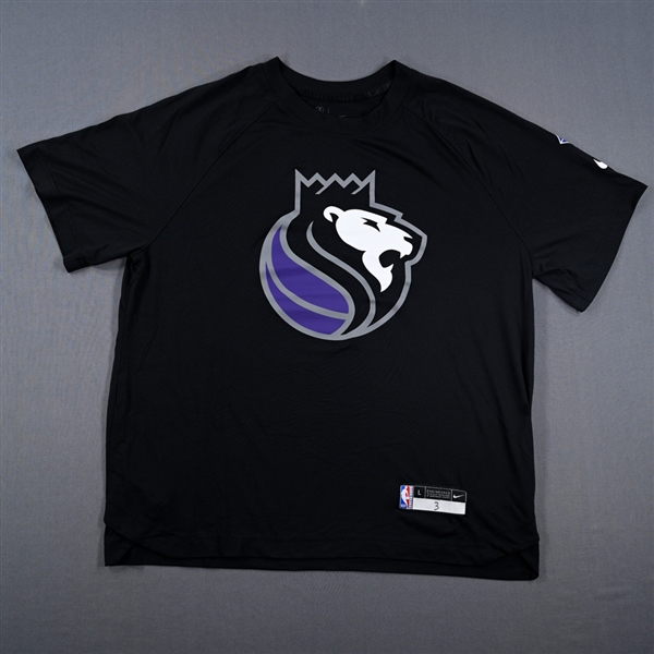 Terence Davis - Sacramento Kings - Game-Issued City Edition Short-Sleeved Shooting Shirt  - 2021-22 NBA Season