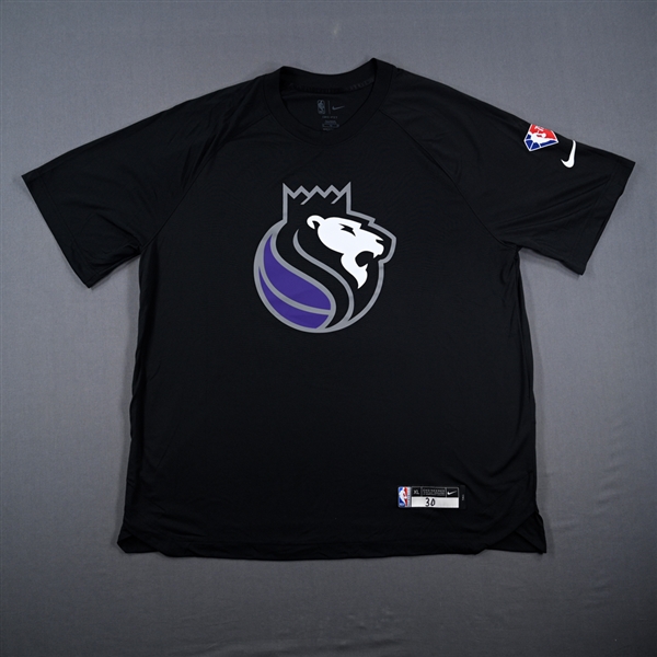 Damian Jones - Sacramento Kings - Game-Issued City Edition Short-Sleeved Shooting Shirt  - 2021-22 NBA Season