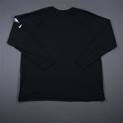 Sandro Mamukelashvili - Milwaukee Bucks - Game-Issued City Edition Long-Sleeved Shooting Shirt  - 2021-22 NBA Season
