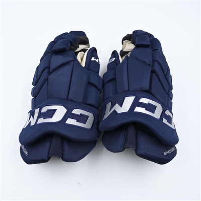 Jake Christiansen - Game-Worn CCM HGTKXP Gloves - Worn on March 1, 2025 - PHOTO-MATCHED - 2025 Stadium Series