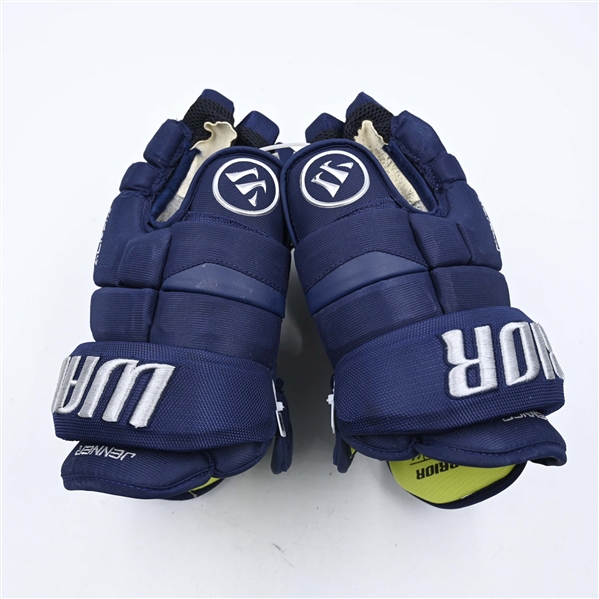 Boone Jenner - Game-Worn Warrior Alpha Gloves - Worn on March 1, 2025 - PHOTO-MATCHED - 2025 Stadium Series