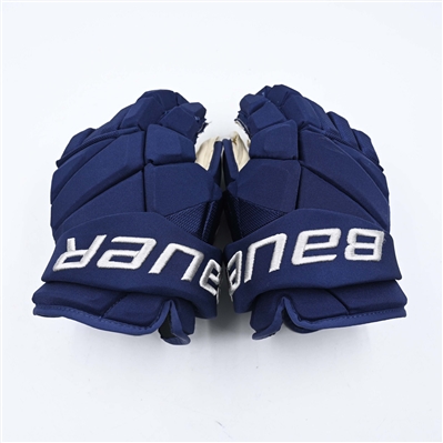 Kirill Marchenko - Game-Worn Bauer Vapor Gloves - Worn on March 1, 2025 - PHOTO-MATCHED - 2025 Stadium Series