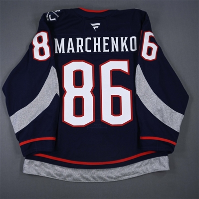 Kirill Marchenko - Navy Photo Shoot-Worn Jersey - 2025 Stadium Series