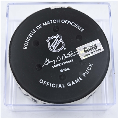 Jonathan Marchessault - Nashville Predators - Goal Puck - February 3, 2025 vs. Ottawa Senators (Predators Logo)