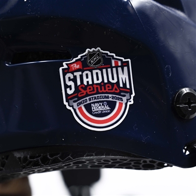 Denton Mateychuk - Navy, CCM Helmet w/ CCM Shield - 2025 Stadium Series