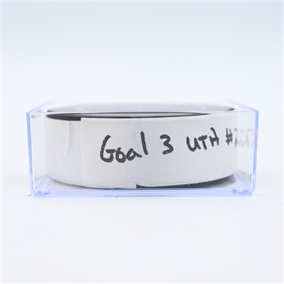 Jack McBain - Utah Hockey Club - Goal Puck - February 9, 2025 vs. Washington Capitals (Capitals' 50th Anniversary Logo)