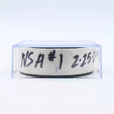 Michael McCarron - Nashville Predators - Goal Puck - February 25, 2025 vs. Florida Panthers (Predators Logo)