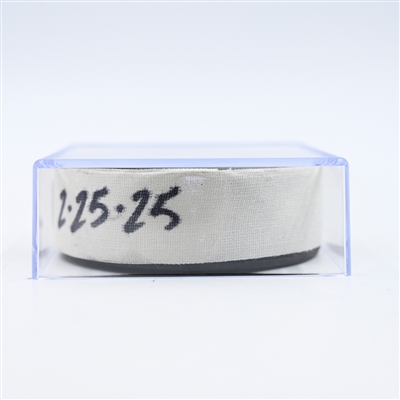 Michael McCarron - Nashville Predators - Goal Puck - February 25, 2025 vs. Florida Panthers (Predators Logo)