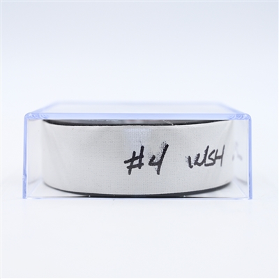 Connor McMichael - Washington Capitals - Goal Puck - February 27, 2025 vs. St. Louis Blues (Capitals' 50th Anniversary Logo)