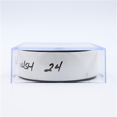 Connor McMichael - Washington Capitals - Goal Puck - February 27, 2025 vs. St. Louis Blues (Capitals' 50th Anniversary Logo)