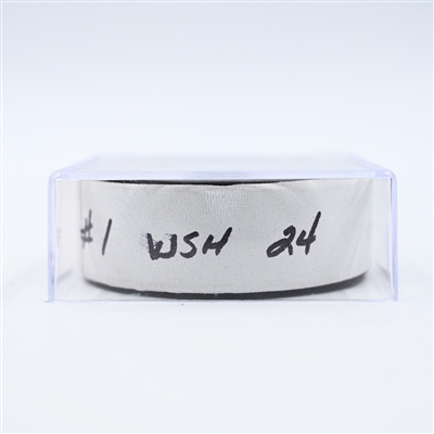 Connor McMichael - Washington Capitals - Goal Puck - March 3, 2025 vs. Ottawa Senators (Capitals' 50th Anniversary Logo)