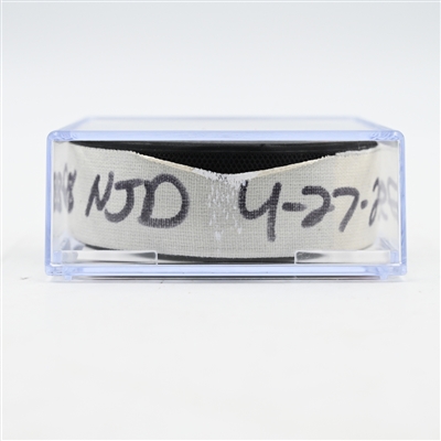 Timo Meier - New Jersey Devils - Goal Puck - April 27, 2025 vs. Carolina Hurricanes - 2025 Stanley Cup Playoffs - Round 1, Game 4 (Devils Logo)