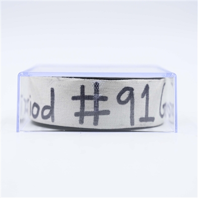 Dawson Mercer - New Jersey Devils - Goal Puck - January 29, 2025 vs. Philadelphia Flyers (Devils Logo)