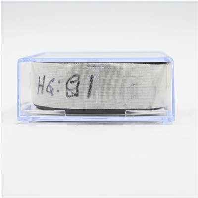 Dawson Mercer - New Jersey Devils - Goal Puck - April 25, 2025 vs. Carolina Hurricanes - 2025 Stanley Cup Playoffs - Round 1, Game 3 (Devils Logo)