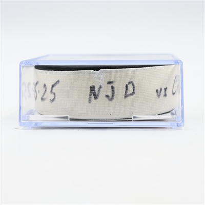 Dawson Mercer - New Jersey Devils - Goal Puck - April 25, 2025 vs. Carolina Hurricanes - 2025 Stanley Cup Playoffs - Round 1, Game 3 (Devils Logo)