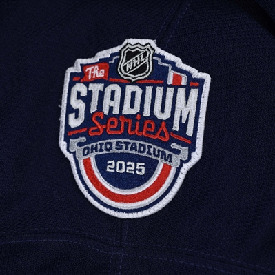 Elvis Merzlikins - Navy Photo Shoot-Worn Jersey - 2025 Stadium Series