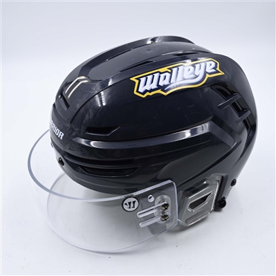 Brendon Michaelian - Toledo Walleye - Team-Issued Navy, Warrior Helmet - 2025 Warrior/ECHL Hockey Heritage Classic - Autographed