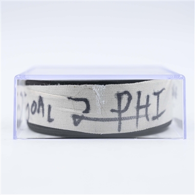 Matvei Michkov - Philadelphia Flyers - Goal Puck - January 18, 2025 vs. New Jersey Devils (Devils Logo)